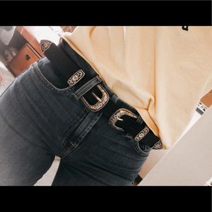 Double buckle belt